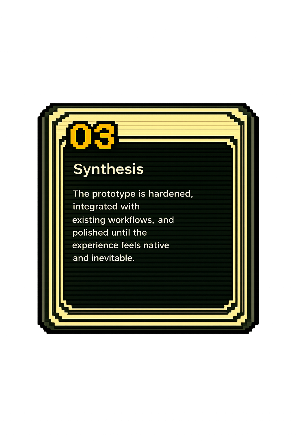 03 Synthesis process card